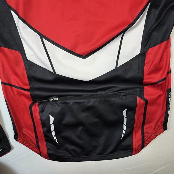 PEARL IZUMI Elite Cycling Soft Shell LTD Red/Black Mens Large Zip Pocket - Picture 9 of 13